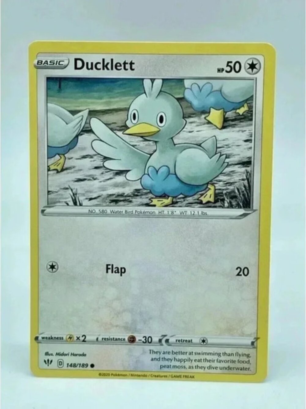 Ducklett‎ 148/189 Darkness Ablaze Common Non-Holo Pokemon TCG Mint Unplayed